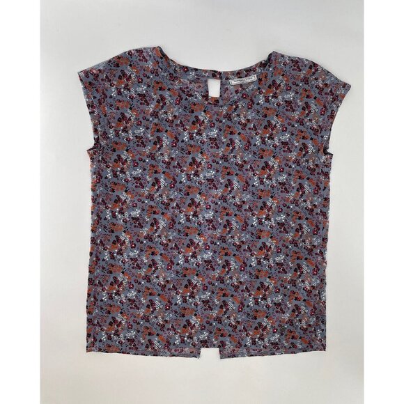 Abercrombie Fitch Women’s Floral‎ Blouse Top Size XS Keyhole Back - Picture 1 of 8